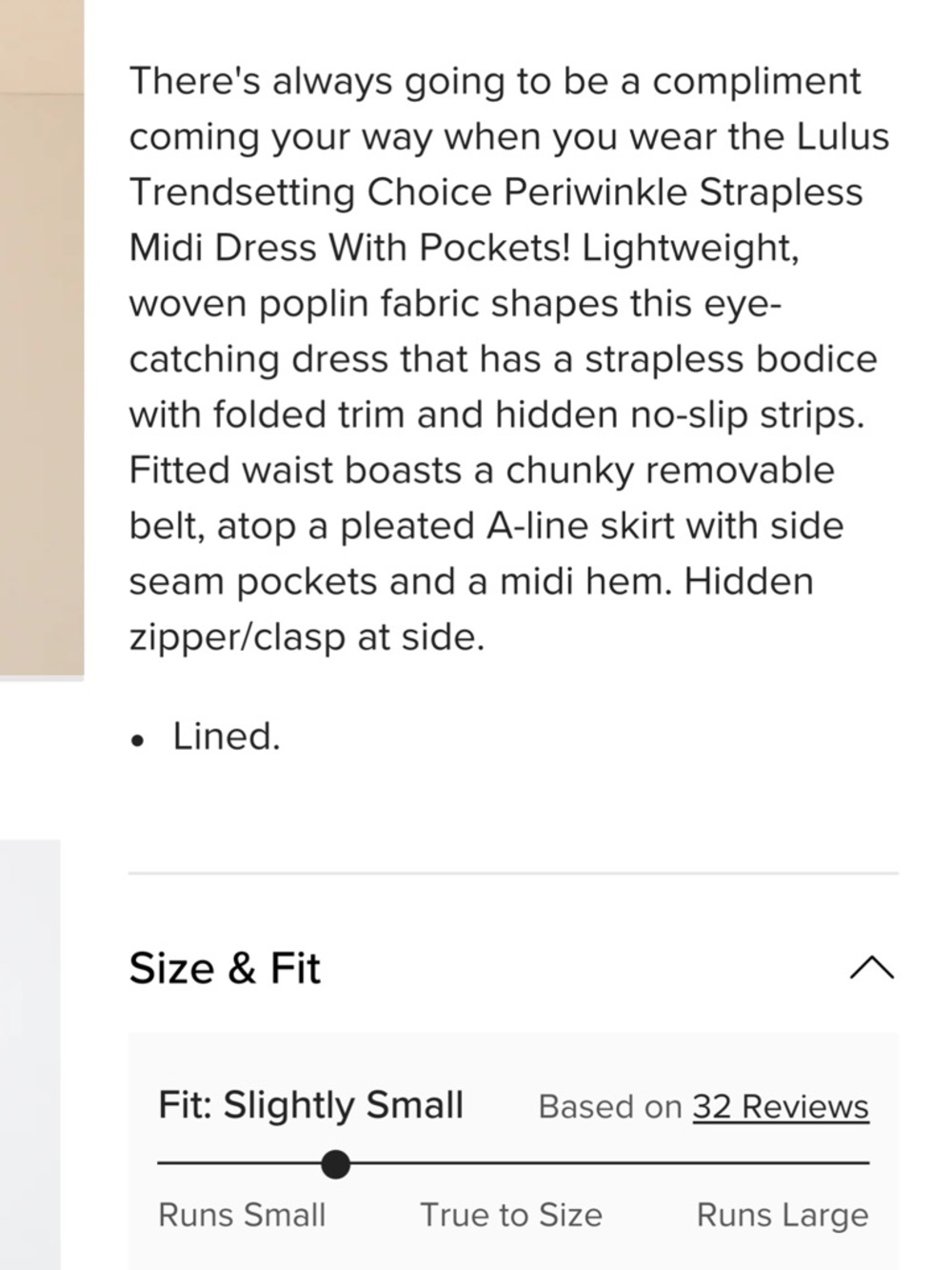 Lulus Trendsetting Choice Periwinkle Blue Strapless Pockets Midi Dress  NWT XL - Picture 12 of 12